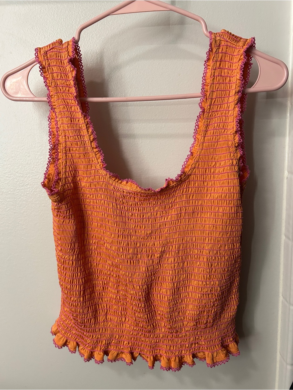 Rails Maxine Crop Tank in “Papaya”